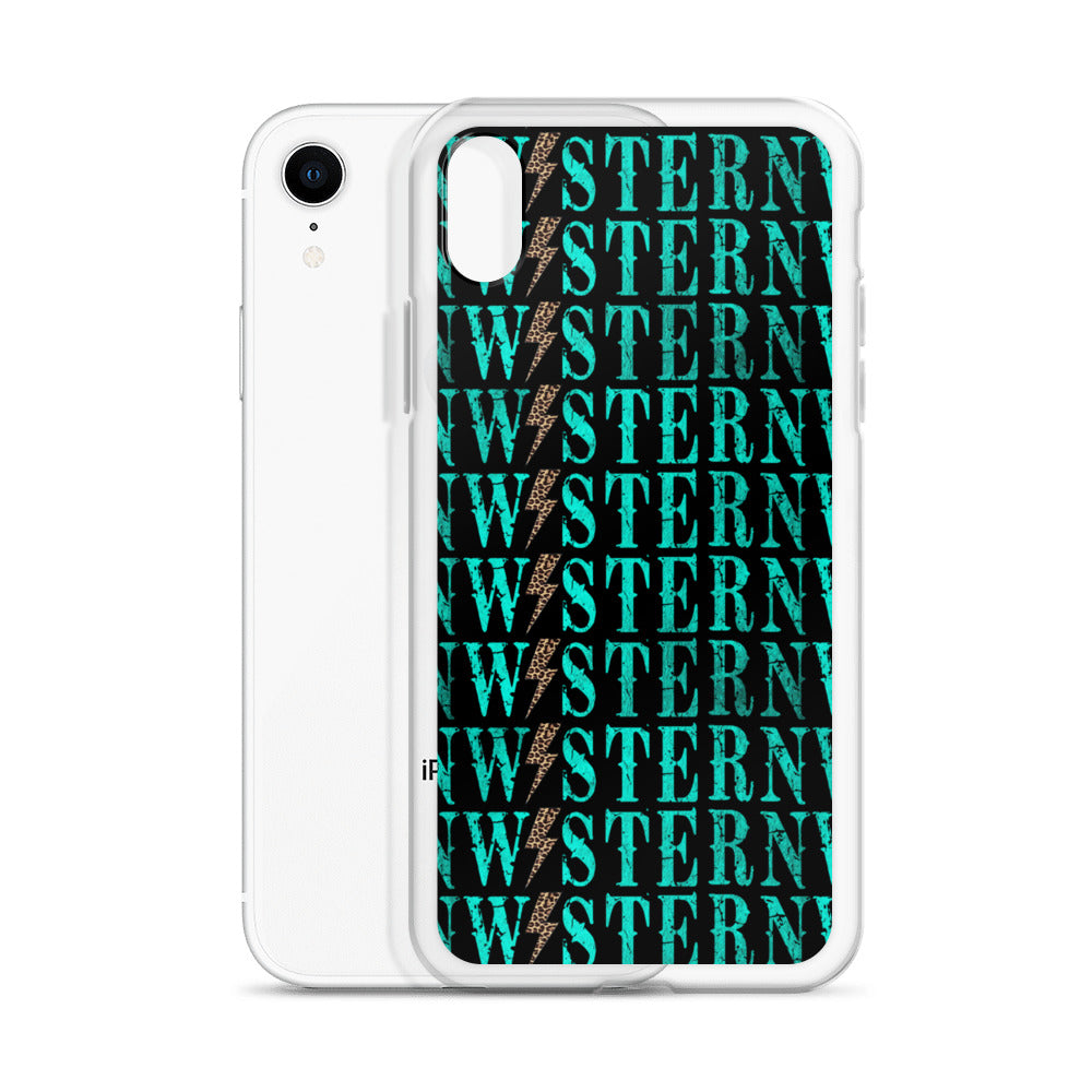 Western Lighting Turquoise iPhone Case | Boho Western Phone Case